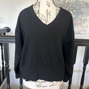 A new day black‎ v neck sweater size XXL Crop